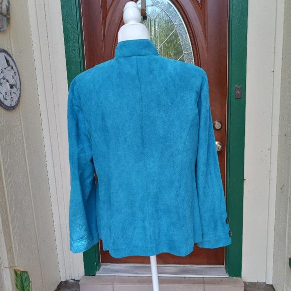 Dana Kay Turquoise Women's Blazer - Picture 4 of 5